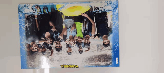 a poster of a group of people with the words wonderla on it