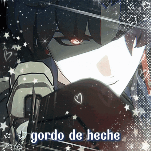 a picture of a man with the words gordo de hecho written below him
