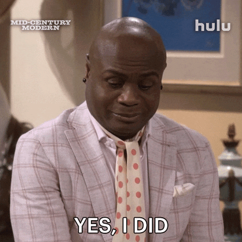 a man in a suit says yes i did