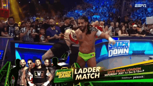 a ladder match is advertised on espn on july 1st