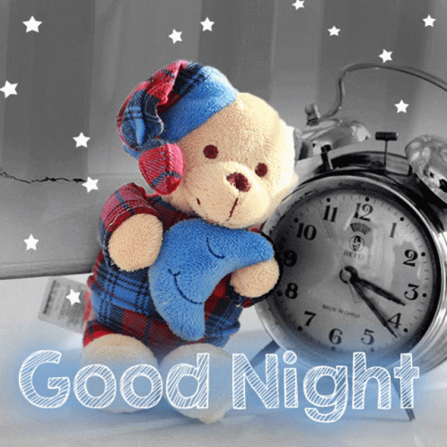 Goodnight Bear GIF - Goodnight Bear Clock GIFs