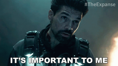 Ts Important To Me James Holden GIF - Ts Important To Me James Holden The Expanse GIFs