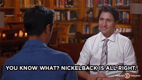 Nickelback Justin Trudeau GIF - Nickelback Justin Trudeau Interview GIFs