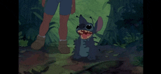 a cartoon character says yeah yeah yeah in front of a person