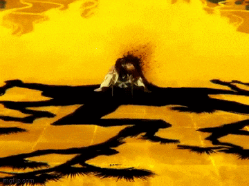 a person is laying on the ground with a shadow of a lion on the floor .