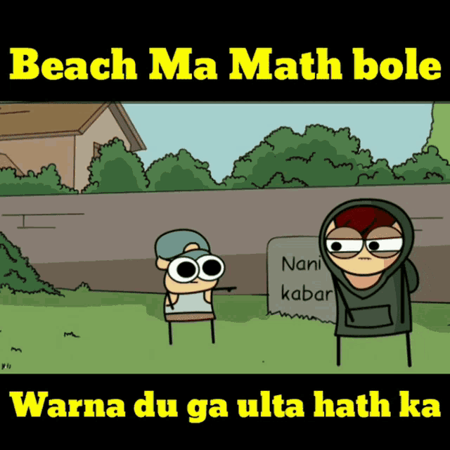 a cartoon shows a man standing next to a sign that says nanl kabar