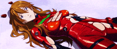 a cartoon of a girl in a red suit with the letter r on it