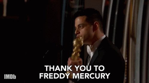 Thank You Freddy Mecury GIF - Thank You Freddy Mecury Rami Malek GIFs