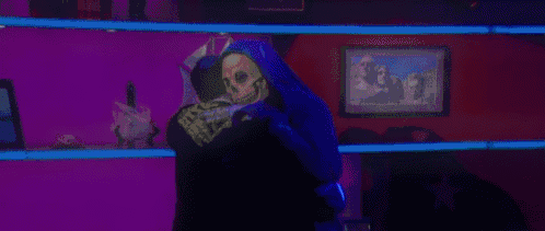 Colbert Slow Dance With The Grim Reaper GIF - Dance Colbert Show GIFs