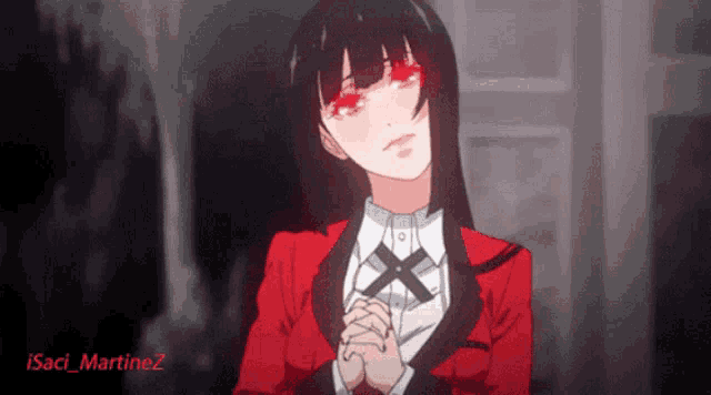 a picture of a girl with red eyes and the name isaci_martinez