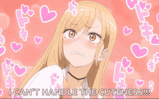a cartoon of a girl with the words " i can 't handle the cuteness "