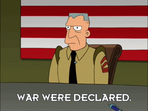 Futurama War GIF - Futurama War War Were Declared GIFs