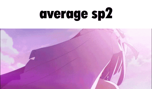 a purple background with the words `` average sp2 '' above it .