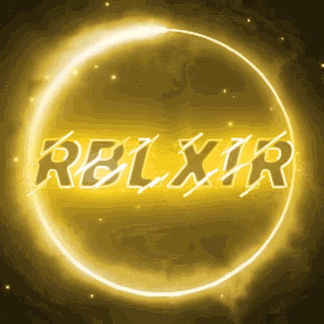 a glowing circle with the word relxir in it