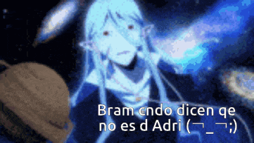 a blurred image of a person with the words bram endo dicen qe no es d adri