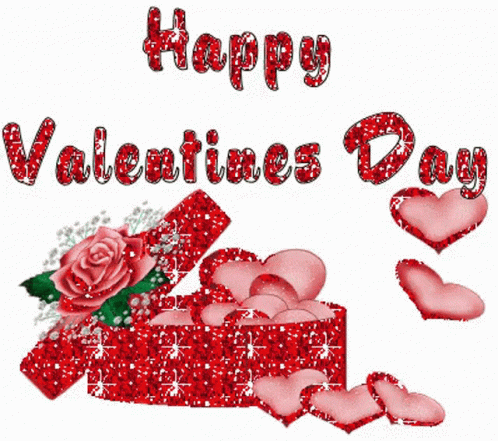 Happy Valentines Day Heart GIF - Happy Valentines Day Heart Rose GIFs
