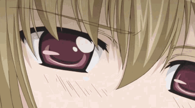 a close up of a girl 's eyes with a few lines on them