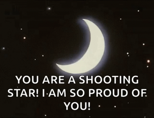Moon Shooting Star GIF - Moon Shooting Star You Are A Shooting Star GIFs
