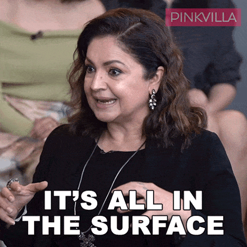 It'S All In The Surface Pooja Bhatt GIF - It'S All In The Surface Pooja Bhatt Pinkvilla GIFs