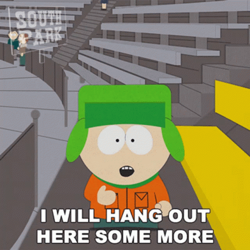 I Will Hang Out Here Some More Kyle Broflovski GIF - I Will Hang Out Here Some More Kyle Broflovski South Park GIFs