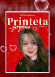 a poster for printeta gorgeous has a picture of a girl on it