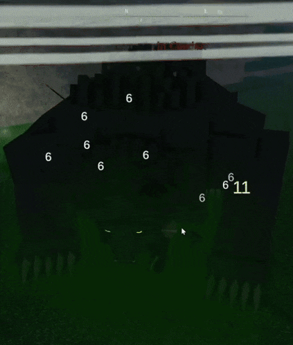 a screenshot of a video game with numbers 6 and 11 on it
