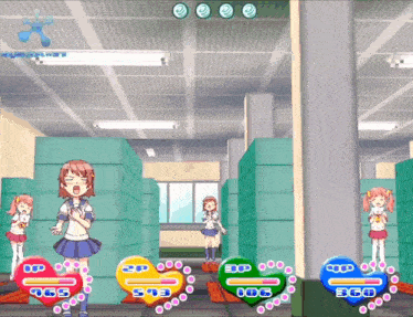a video game shows a girl with a score of 360 points