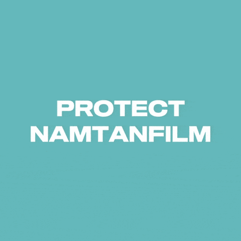 a yellow background with the words protect namtanfilm in black letters