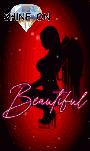 a poster that says shine on beautiful by drjoy