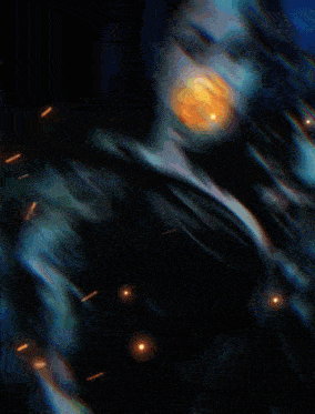 a painting of a woman blowing a bubble while holding a flower