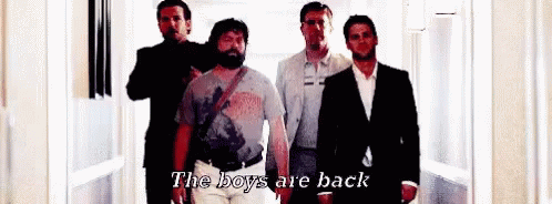 The Boys Are Back GIF - Boys Are Back The Boys Are Back Boys Are Back In Town GIFs