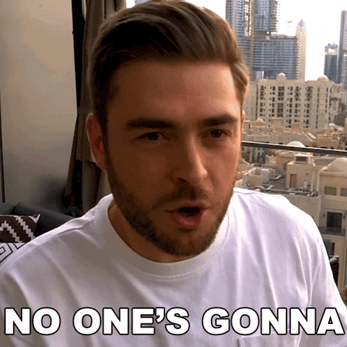 a man says no one 's gonna in front of a city