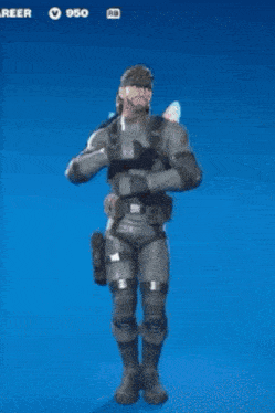 a soldier with a pink fairy wing on his back is dancing in a video game