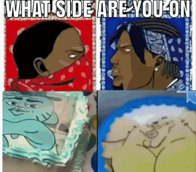Chose Your Side Gumball GIF - Chose Your Side Gumball Meme GIFs