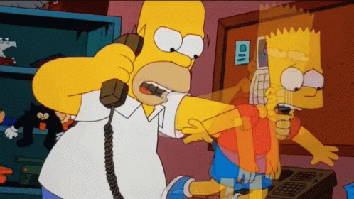 Homer Simpson Bart Simpson GIF - Homer Simpson Bart Simpson Choking GIFs