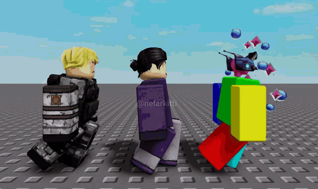 a screenshot of a video game with the name nefarkitt on the bottom right