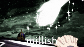 a hand is reaching out to another hand with the words millish written below it
