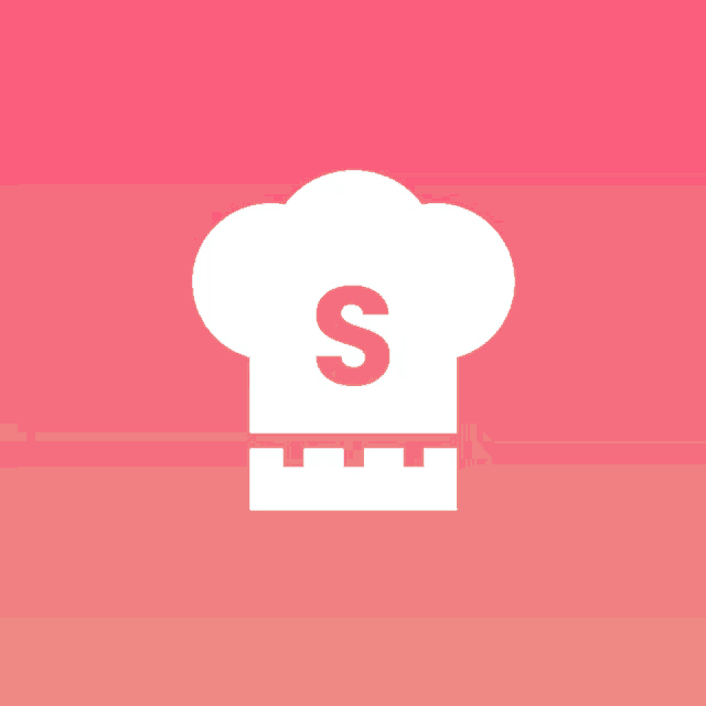 a chef 's hat with a letter s on it