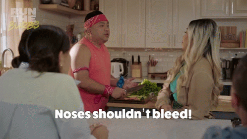Noses Shouldnt Bleed Andrew Pham GIF - Noses Shouldnt Bleed Andrew Pham Run The Burbs GIFs