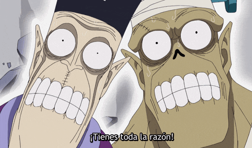 a cartoon character says tienes toda la razon in spanish