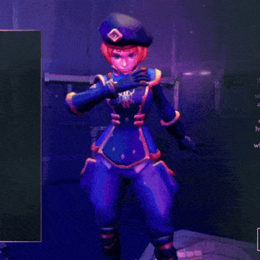 a video game character with a skull on her chest