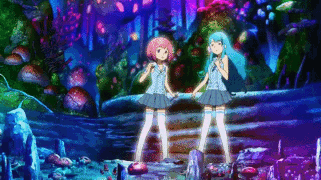 Akb48 Anime Colorful GIF - Akb48 Anime Colorful Anime Fantasy GIFs