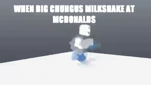 Big Chungus Milkshake GIF - Big Chungus Milkshake Mcdonalds GIFs