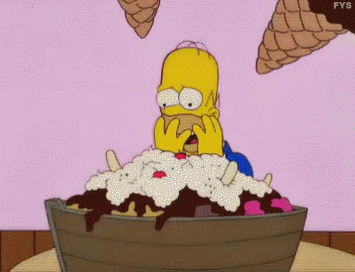 Homer Simpson Ice Cream GIF - Homer Simpson Ice Cream Simpsons GIFs