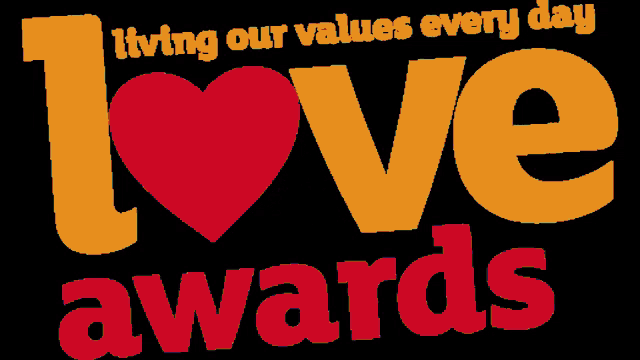 a sign that says love awards on it