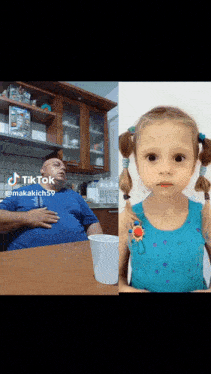 a man and a little girl are on a tiktok