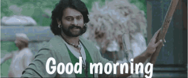 Good Morning Prabhas GIF - Good Morning Prabhas Anushka GIFs