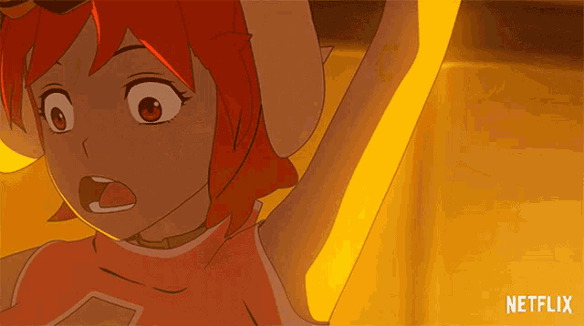 a close up of a cartoon character with the word netflix on the bottom right