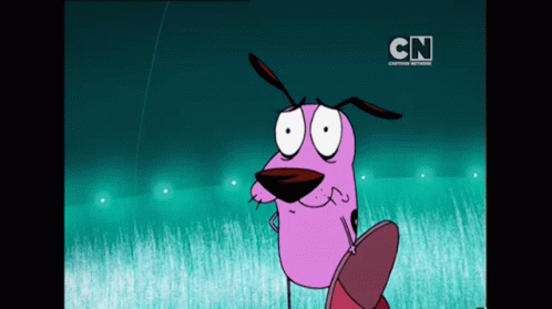 Courage The Cowardly Dog Confused GIF - Courage The Cowardly Dog Confused Question Mark GIFs