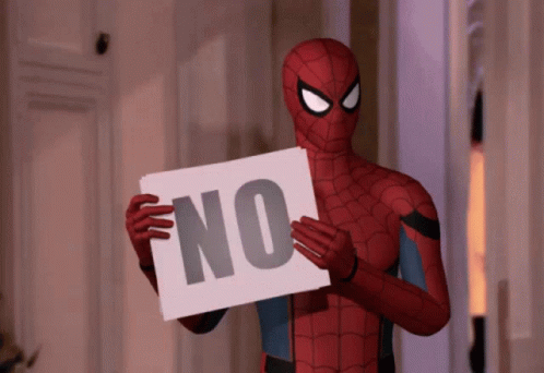 No No No Spiderman GIF - No No No Spiderman Nope GIFs